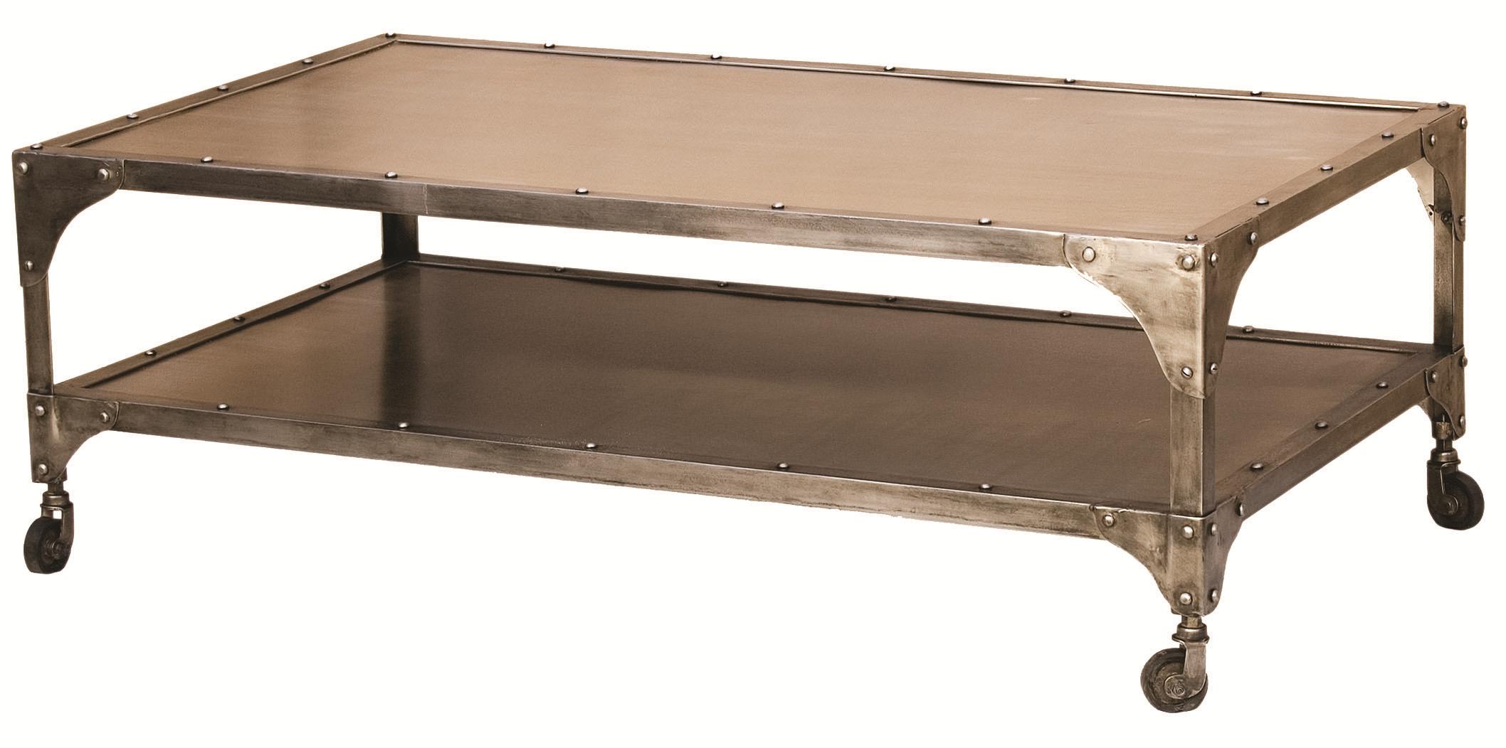 Four Hands Element Cocktail Table w/ Casters Belfort Furniture